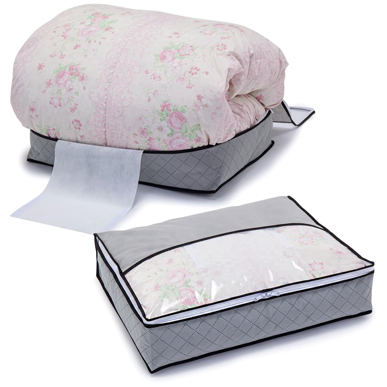 Amazon｜アストロ 活性炭消臭 羽毛布団収納袋 シングル 軽圧縮 押さえ